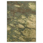 Kas Rugs Abstract Water Green/Cream 5 ft. 3 in. x 7 ft. 7 in. Area Rug