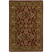 Nourison Rug Boutique Ancient Times Burgundy 3 ft. 6 in. x 5 ft. 6 in. Area Rug
