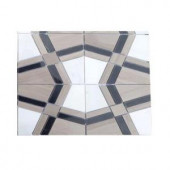 Splashback Tile Prism Sirocco Marble Floor and Wall Tile - 6 in. x 6 in. Tile Sample