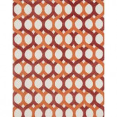 Loloi Rugs Weston Lifestyle Collection Red Orange 7 ft. 9 in. x 9 ft. 9 in. Area Rug