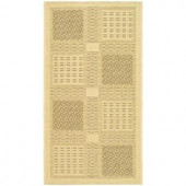 Safavieh Courtyard Natural/Brown 2.6 ft. x 5 ft. Area Rug