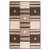 Kas Rugs Square is in Ivory/Mocha 3 ft. 3 in. x 5 ft. 3 in. Area Rug