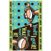 LA Rug Inc. Bobby Jack Going Dotty Multi Colored 39 in. x 58 in. Area Rug