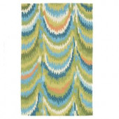 Loloi Rugs Olivia Life Style Collection Green Blue 3 ft. 6 in. x 5 ft. 6 in. Area Rug