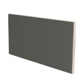 U.S. Ceramic Tile Color Collection 3 in. x 6 in. Bright Dark Gray Ceramic Wall Tile with a 3 in. Surface Bullnose