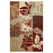 Kas Rugs Autumn Patch Sage 5 ft. x 7 ft. 6 in. Area Rug