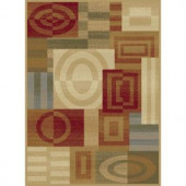Tayse Rugs Festival Beige 7 ft. 10 in. x 10 ft. 3 in. Contemporary Area Rug
