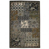 iCustom Rug Patchwork Midnight 3 ft. 2 in. x 5 ft. Area Rug