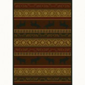 United Weavers Moose 5 ft. 3 in. x 7 ft. 6 in. Contemporary Lodge Area Rug
