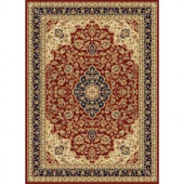 Tayse Rugs Sensation Red 5 ft. 3 in. x 7 ft. 3 in. Traditional Area Rug