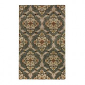 Home Decorators Collection Isabelle Blue 2 ft. x 3 ft. Area Rug