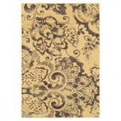 Lavish Home Mosaic Cream and Brown 5 ft. x 7 ft. 3 in. Area Rug