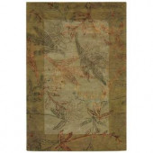 Home Decorators Collection Stems Sage 5 ft. 9 in. x 8 ft. 9 in. Area Rug
