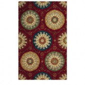 Home Decorators Collection Paradise Red 6 ft. x 9 ft. Area Rug