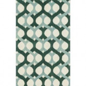 Loloi Rugs Weston Lifestyle Collection Blue Green 3 ft. 6 in. x 5 ft. 6 in. Area Rug
