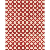 Loloi Rugs Weston Lifestyle Collection Ivory Red 7 ft. 9 in. x 9 ft. 9 in. Area Rug