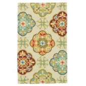 Loloi Rugs Olivia Life Style Collection Ivory Sage 2 ft. 3 in. x 3 ft. 9 in. Accent Rug