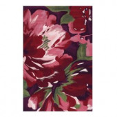 Home Decorators Collection Lavish Eggplant 2 ft. 6 in. x 4 ft. 6 in. Accent Rug