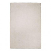 Kas Rugs Cushy Shag Ivory 7 ft. 6 in. x 9 ft. 6 in. Area Rug