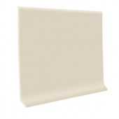 ROPPE Ivory 4 in. x 1/8 in. x 48 in. Vinyl Cove Base (30 Pieces / Carton)