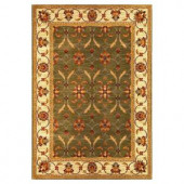Kas Rugs State of Honor Green/Ivory 7 ft. 10 in. x 9 ft. 10 in. Area Rug