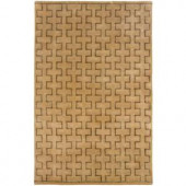 LR Resources Contemporary Natural Runner 2 ft. 5 in. x 7 ft. 9 in. Plush Indoor Area Rug