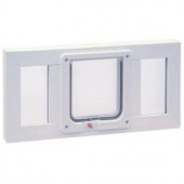 Ideal Pet Products 6.25 in. x 6.25 in. Small Cat Flap Plastic Pet Door with Vinyl Frame