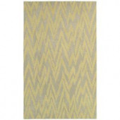 LR Resources Dazzle Grey/Gold 7 ft. 9 in. x 9 ft. 9 in. Plush Indoor Area Rug