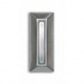 Heath Zenith Wired Halo-Lighted Rectangular Push Button in Polished Brass Finish