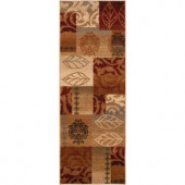 Tayse Rugs Impressions Multi 2 ft. 7 in. x 7 ft. 3 in. Transitional Runner