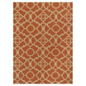 Kas Rugs Chateau Red/Beige 8 ft. x 10 ft. Area Rug