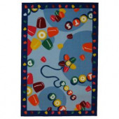 LA Rug Inc. Tootsie Roll Dots Multi Colored 39 in. x 58 in. Area Rug