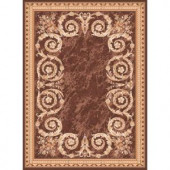 United Weavers Cervantes Brown 5 ft. 3 in. x 7 ft. 2 in. Area Rug