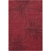 Chandra Counterfeit Red/Burgundy 5 ft. x 7 ft. 6 in. Indoor Area Rug