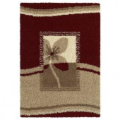 United Weavers Overstock Clapton Cranberry 7 ft. 10 in. x 10 ft. 6 in. Contemporary Area Rug