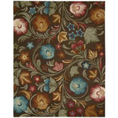 Nourison In Bloom Chocolate 7 ft. 6 in. x 9 ft. 6 in. Area Rug