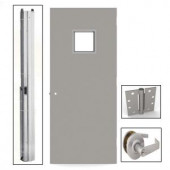 L.I.F Industries 36 in. x 84 in. Vision Lite 1010 Left-Hand Door Unit with Knockdown Frame