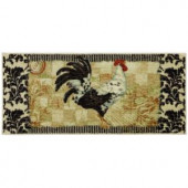 Mohawk Bergerac Rooster Neutral 20 in. x 45 in. Accent Kitchen Rug