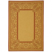 Safavieh Courtyard Natural/Red 2 ft. x 3 ft. 7 in. Area Rug