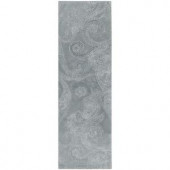 Surya Candice Olson Gray Blue 2 ft. 6in. x 8 ft. Runner