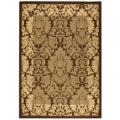 Safavieh Courtyard Brown/Natural 4 ft. x 5.6 ft. Area Rug