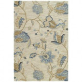 Kaleen Inspire Spectacle Blue 4 ft. x 6 ft. Area Rug