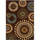 LR Resources Contemporary Brown 1 ft. 10 in. x 3 ft. 1 in. Plush Indoor Area Rug