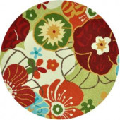 Loloi Rugs Summerton Life Style Collection Lime Multi 3 ft. Round Area Rug