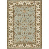 Loloi Rugs Fairfield Life Style Collection Turquoise Ivory 5 ft. x 7 ft. 6 in. Area Rug