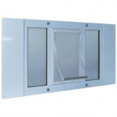 Ideal Pet 5 in. x 7 in. Small Plastic Frame Door for Installation into 33 in. to 38 in. Wide Sash Window