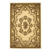 Kas Rugs Aubusson Ivory 7 ft. 7 in. x 10 ft. 10 in. Area Rug