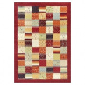 Kas Rugs Quilted Relief Red/Ivory 7 ft. 10 in. x 11 ft. 2 in. Area Rug