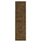Home Decorators Collection Stems Sage 2 ft. 9 in. x 18 ft. Runner