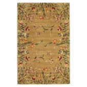 Kas Rugs Spring Tulips Gold 9 ft. 3 in. x 13 ft. 3 in. Area Rug